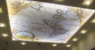 Натяжной потолок с фотопечатью Пугачёв, цена от 6377 руб.